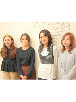 憧れるのは女子ウケのいい可愛い☆美容知識豊富な女性Stylist達がヘアー以外でのお悩みも相談できちゃう◎