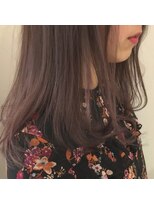 キャンバス バイ ネオリーブ 横浜西口(Canvas by neo.)&nbsp;ラベンダーグレージュ　小顔　　ふわミディ　ルーズ☆【横浜】