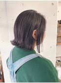 定番外ハネ&ハイライト入りラベンダーアッシュ