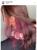 エッジ 下北沢(edge.)&nbsp;edge.下北沢 インナーカラーピンク