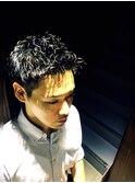 アップバンク形状記憶パーマ
