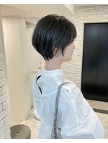 ショートボブ/大人巻き/ぷつっとボブ/ナチュラルモード/銀座駅