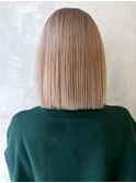ボブブロンド_チェリーブラウンフェミニンロング_ba363293