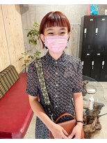 キルム(Qilm)&nbsp;オン眉×オレンジボブ