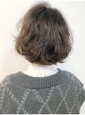 大人カジュアルショートボブ☆お手入れ簡単/ボリューム/大人ヘア