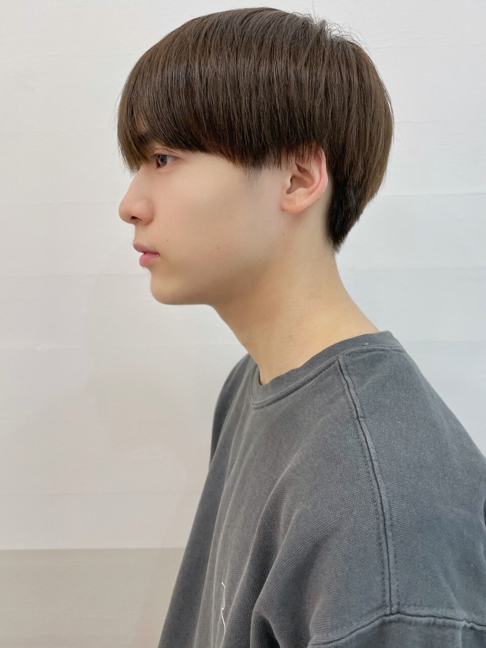 ワックス無しナチュラルスリークマッシュショート韓国マッシュ