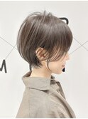 ★くびれショート★20代30代40代50代オリーブグレージュ