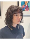 ふわふわボブパーマ