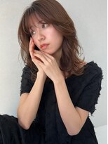 ソヨン 上挙母店(SOYON)&nbsp;韓国風 外ハネ くびれ 艶カラー シースルーバング