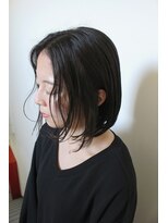 ビアージュ(Viage)&nbsp;:ストレート　:ボブ　:ウェットヘア　:センターパートウェーブ