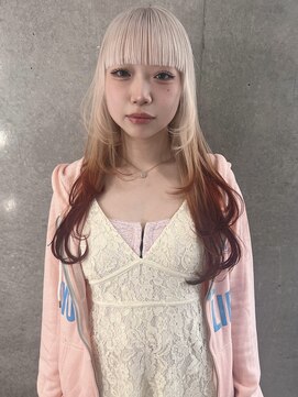 ペレ 梅田(PELE) 前髪/アンブレラカラー/こなれミディ/イメチェン/ウェーブパーマ