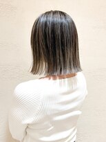 モリオ フロム ロンドン サッポロファクトリー店(morio FROM LONDON) 【morio】札幌ボブ ぱつっと切りっぱなしボブ×バレイヤージュ