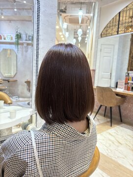 ロンドローズ 名古屋(Lond damaskRose) 顔周り ダブルカラー 名駅 ブリーチ 髪質改善 ボブ 韓国569