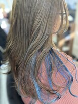 ピックアップ(Pick UP)&nbsp;ブリーチ イヤリングカラー ブルー レイヤー 30代40代50代