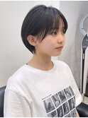 カット 丸み 耳かけ ショート ボブレイヤー 小顔 顔周りカット