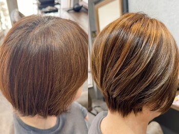 フェザー(feather)の写真/気になり始めた白髪もしっかりカバー！大人女性の為のグレイカラーをご体感ください♪
