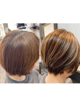 気になり始めた白髪もしっかりカバー！大人女性の為のグレイカラーをご体感ください♪