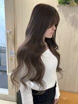 フリーラ 表参道(freera) ブリーチなしダブルカラーベージュカラーオリーブベージュ