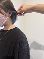 スイヘアデザイン 久留米(suii.. hair design) インナーカラー/ペールブルー/NOBU