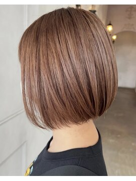 ラ シック(La chic) ショートボブ×オレンジベージュ