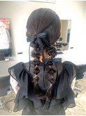 編みおろしヘアセット