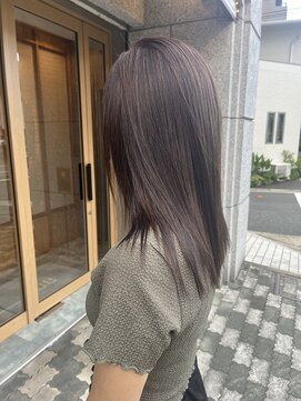 ロエ 平尾山荘(loe) ラベンダーブラウン×白髪ぼかしハイライト