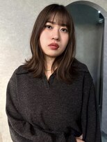 イトシテ 髪質改善ストレート×レイヤーミディ×透明感ベージュ【鎌田】