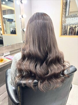 ラピス 横浜(Lapis) ミルクティーベージュシールエクブリーチカラーレイヤーカット