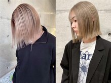 【ハイトーンのブリーチデザインが得意】ブロンドからデザインカラーまで幅広いカラーニーズに対応♪