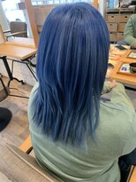 グリット(glit)&nbsp;ネイビーグレー×束間ストレートウルフ