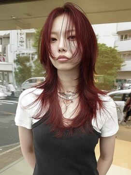 ネハス ナガオカ(nehus.nagaoka) ブリーチ/ミディアムヘア/デザインカラー/フェイスフレーミング