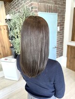 フォーカラープロブレム(4 COLOR PROBLEM) 縮毛矯正×マットグレージュ白髪ぼかし
