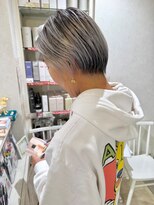 クレア 下北沢(CREA)&nbsp;ミルクティーブロンド/ダークブルー/デジタルパーマ/下北沢