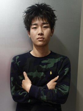 ゼスト リル 新宿(ZEST lill) アクティブショート スパイキーショート 短髪パーマ ピンパーマ