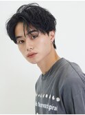 韓国風ニュアンスパーマ×センターパート