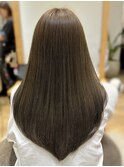 ブリーチなしくすみベージュオリーブベージュ