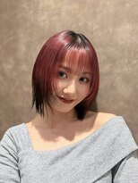 ロンドロゼ 池袋(Lond rose) #レイヤーボブ/ウルフ/オリーブベージュ/髪質改善/顔周り/池袋