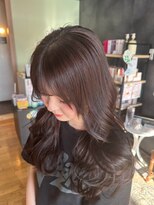ノーヴァ バイ ボナ 前橋店(nova by bona)&nbsp;レイヤーカットで魅せる顔周り似合わせパーマスタイル