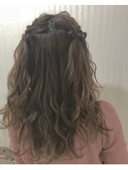 ハーフツイン　＠ヘアセット