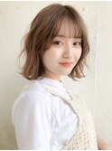 シースルーバング    ゆるふわセット 切りっぱなしボブ