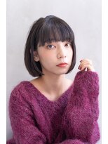 Siena　丸みボブ×シースルーワイドバング　渋谷