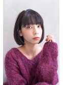 Siena 丸みボブ×シースルーワイドバング 渋谷