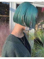 チカシツ(Chikashitsu) sheer green BOB