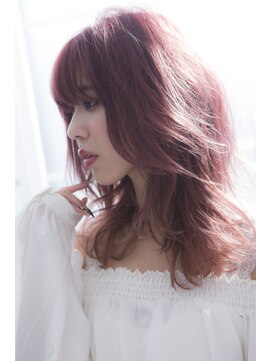 ミエル ヘア 新宿(miel hair) 〈mielhair新宿〉愛されウェーブセミディ