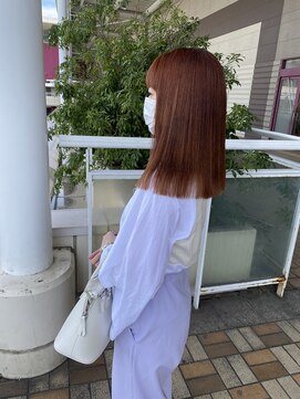 ルッツ(Lutz. hair design) no bleach orange color