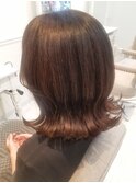 外はねボブ×ラベンダーブラウン
