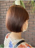 コンパクトボブ/うるツヤ/ミルクチョコレート@20代30代