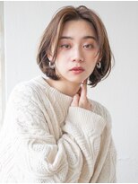 【白川】20代30代40代ミディアムボブミルクチョコレート23.1.28