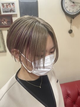 ヘアアンドスペース ベロン(hair&space velon) アンブレラカラーショート