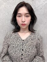 オーブ ヘアー エル 四条大宮店(AUBE HAIR elle) 20代・30代_面長解消ひし形ロブ